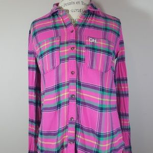 Gilly Hicks plaid shirt size M